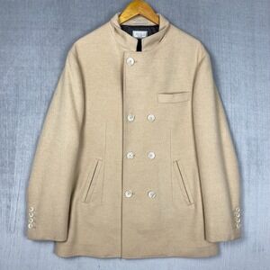 Brunello Cucinelli Coat Mens 52 Camel Hair Double Breasted Quiet Luxury Heirloom